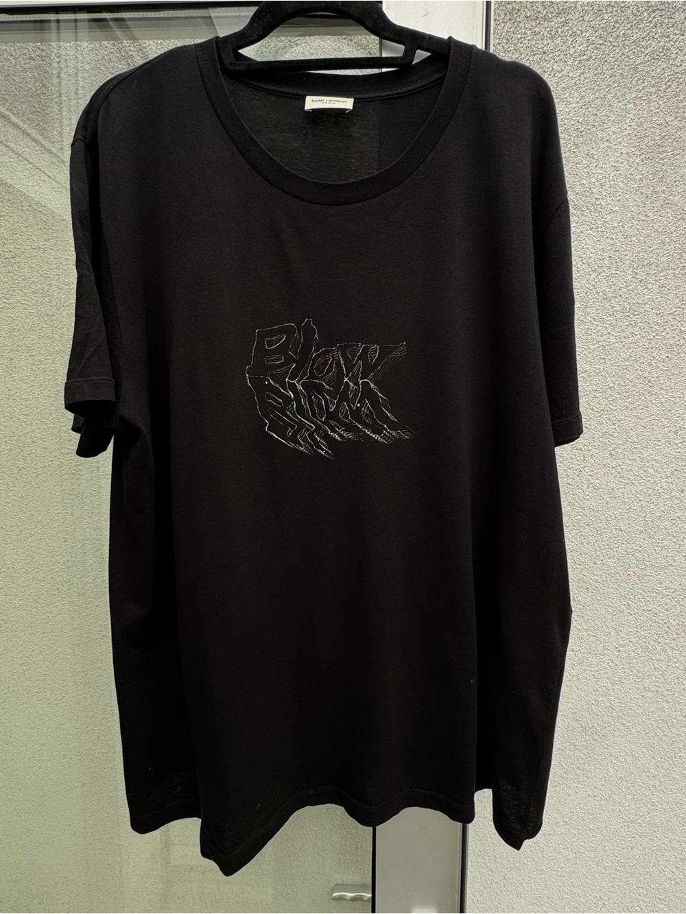 Saint Laurent Black Short Sleeve Graphic Tee